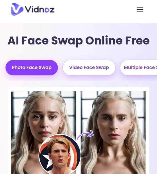 تغییر چهرهFace Swap By Vidnoz